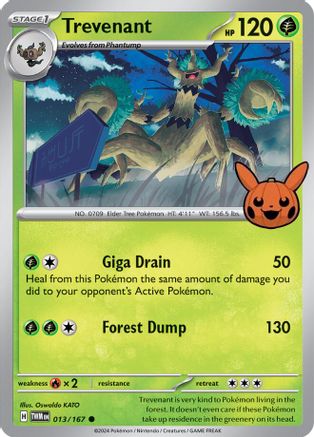 Trevenant (013/167) - TOTBB2  - Common