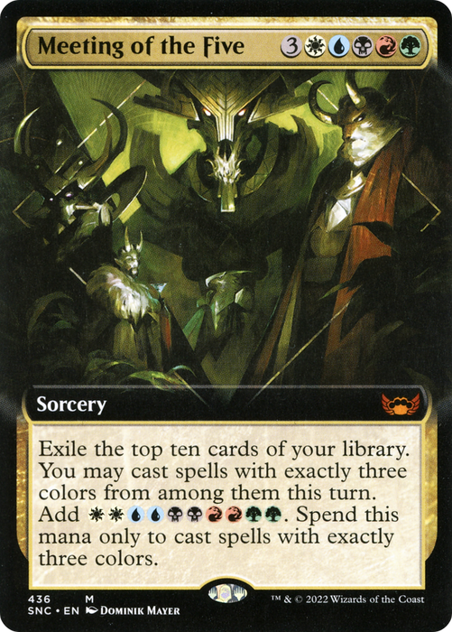 Meeting of the Five (SNC-436) - mythic: (Extended Art) - Foil