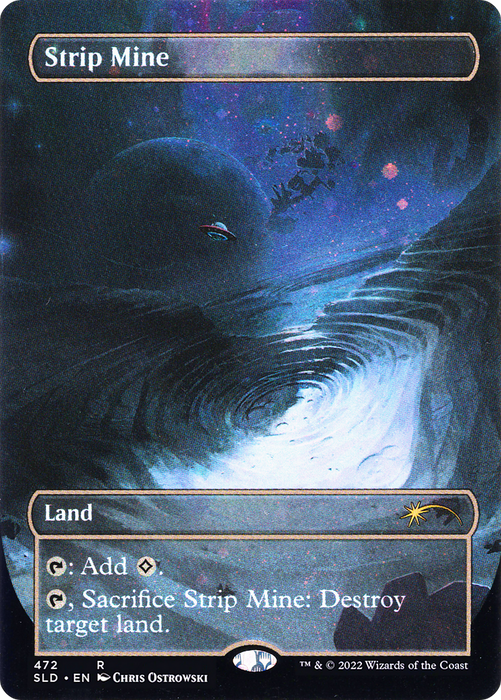 Strip Mine (SLD-472) - rare (Borderless) - Foil