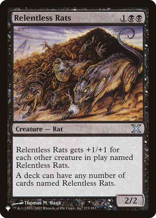 Relentless Rats (LIST-10E-173) - uncommon