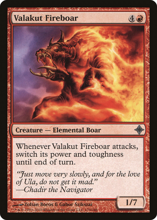 Valakut Fireboar (ROE-170) - uncommon - Foil