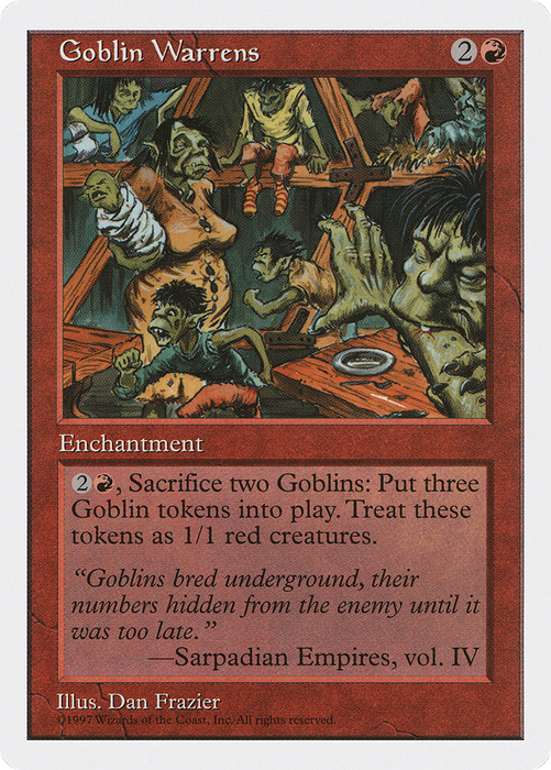 Goblin Warrens (5ED-238) - rare