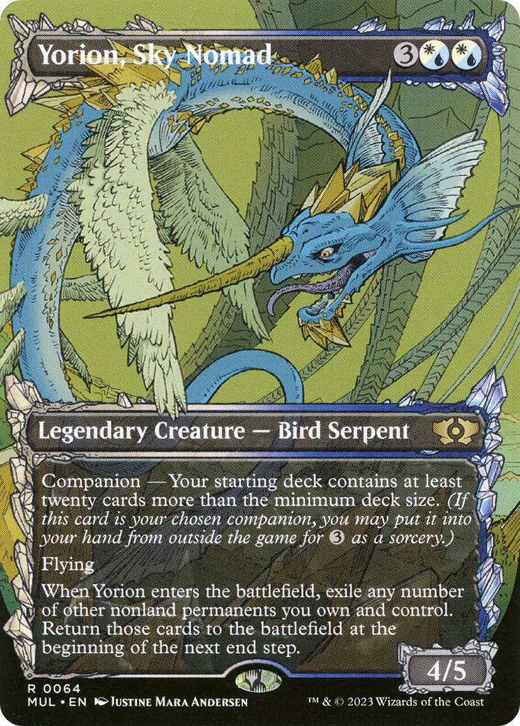 Yorion, Sky Nomad (MUL-064) - rare: (Showcase) (Borderless)
