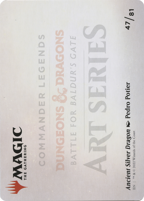 Ancient Silver Dragon // Ancient Silver Dragon (ACLB-047) - common (Borderless) - Foil