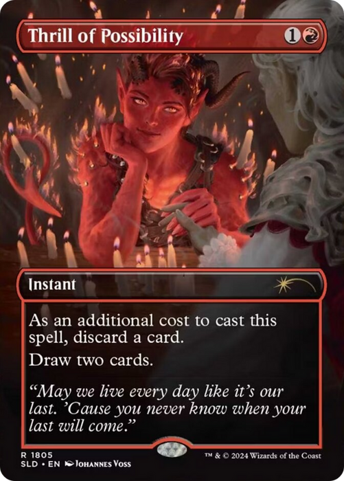 Thrill of Possibility (SLD-1805) - rare (Borderless) - Foil