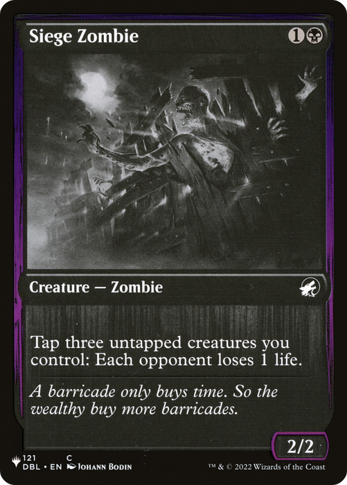 Siege Zombie (LIST-DBL-121) - common