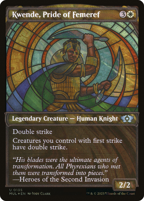 Kwende, Pride of Femeref (MUL-135) - uncommon: (Showcase) - Foil