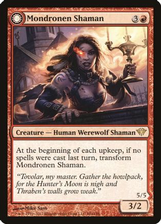 Mondronen Shaman // Tovolar's Magehunter (DKA-098) - rare: (Double Faced Transform)