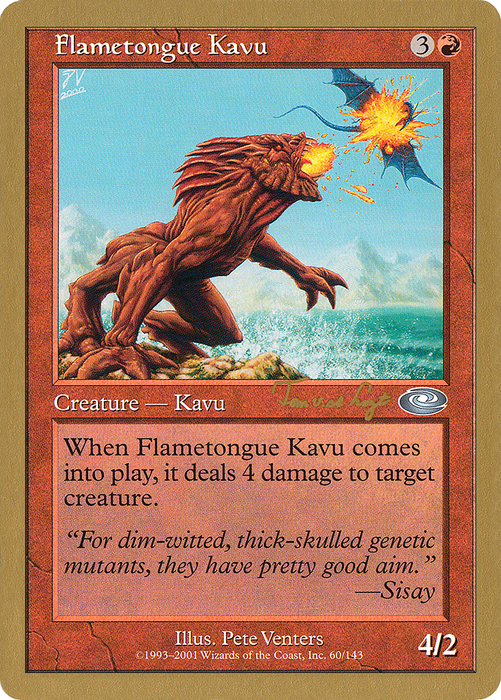 Flametongue Kavu (WCD-TVDL60) - uncommon