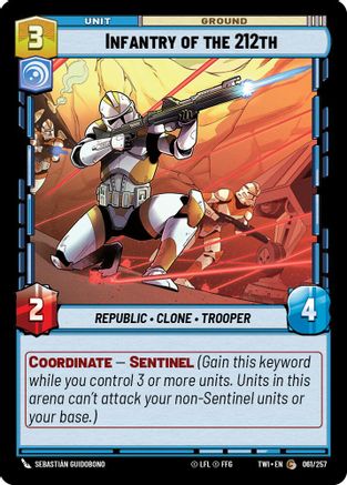 Infantry of the 212th (061/257) - TOTR - Common - Foil