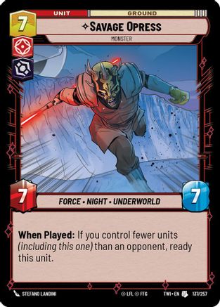 Savage Opress - Monster (137/257) - TOTR - Uncommon