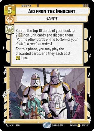 Aid from the Innocent (201/257) - TOTR - Rare