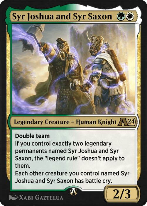 Syr Joshua and Syr Saxon (YWOE-027) - rare