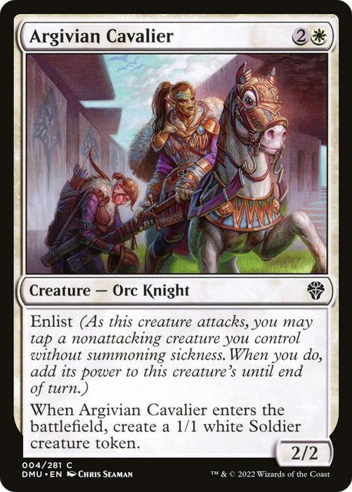 Argivian Cavalier (DMU-004) - common - Foil