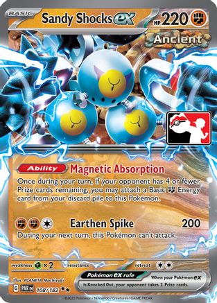 Sandy Shocks ex - 108/182 (/182) - PPSC  - Double Rare - Holofoil