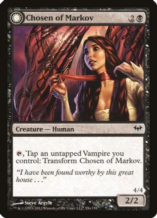 Chosen of Markov // Markov's Servant (DKA-055) - common: (Double Faced Transform)