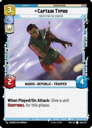 Captain Typho - Protecting the Senator (046/257) - TOTR - Uncommon - Foil