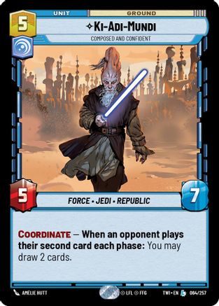 Ki-Adi-Mundi - Composed and Confident (064/257) - TOTR - Legendary