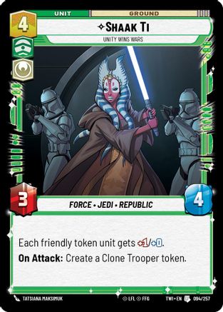Shaak Ti - Unity Wins Wars (094/257) - TOTR - Uncommon