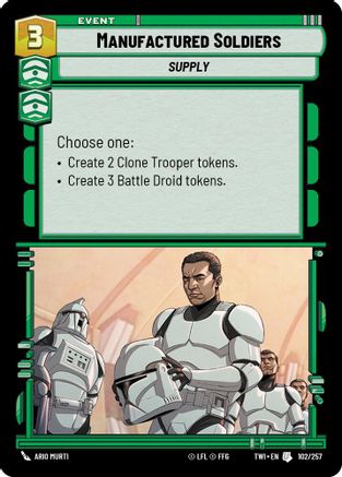 Manufactured Soldiers (102/257) - TOTR - Uncommon - Foil