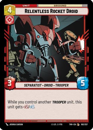 Relentless Rocket Droid (163/257) - TOTR - Common