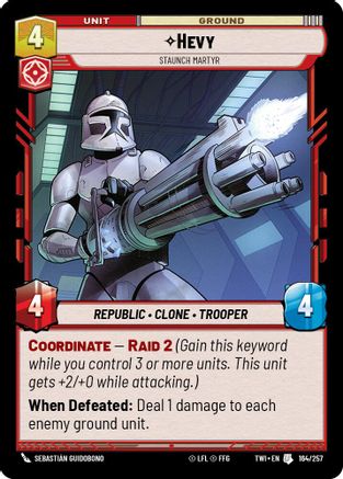 Hevy - Staunch Martyr (164/257) - TOTR - Uncommon