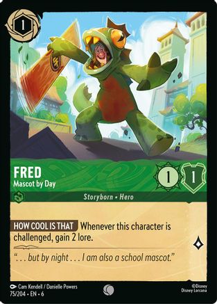 Fred - Mascot by Day (75/204) - Common - Cold Foil