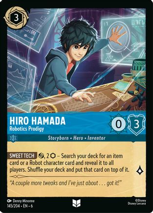 Hiro Hamada - Robotics Prodigy (145/204) - Uncommon - Cold Foil