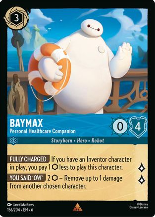 Baymax - Personal Healthcare Companion (156/204) - Rare - Cold Foil
