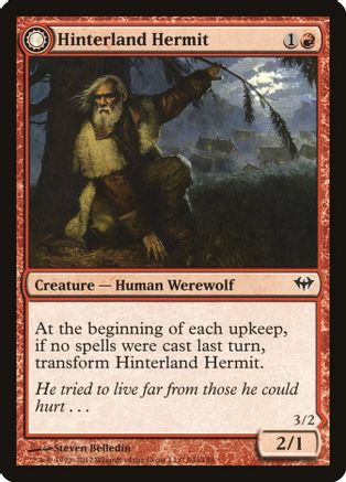 Hinterland Hermit // Hinterland Scourge (DKA-094) - common: (Double Faced Transform)