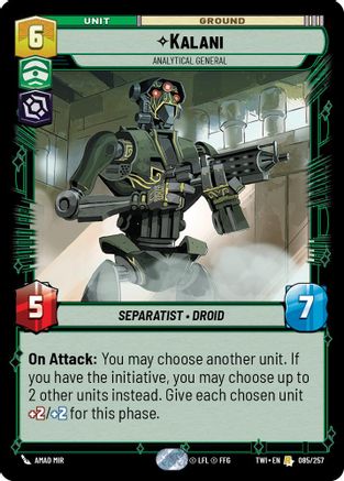 Kalani - Analytical General (085/257) - TOTR - Rare - Foil