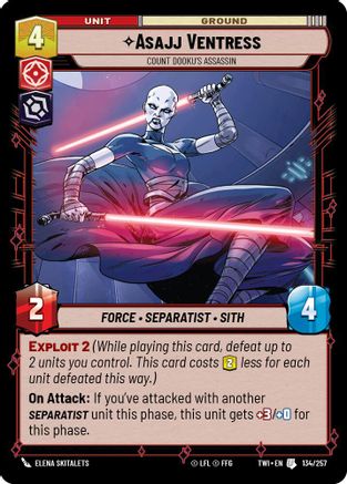 Asajj Ventress - Count Dooku's Assassin (134/257) - TOTR - Uncommon