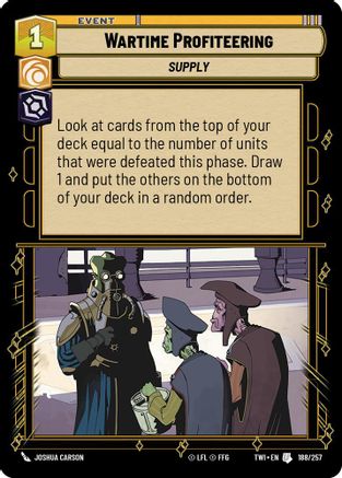 Wartime Profiteering (188/257) - TOTR - Uncommon
