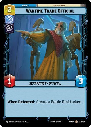Wartime Trade Official (032/257) - TOTR - Common - Foil