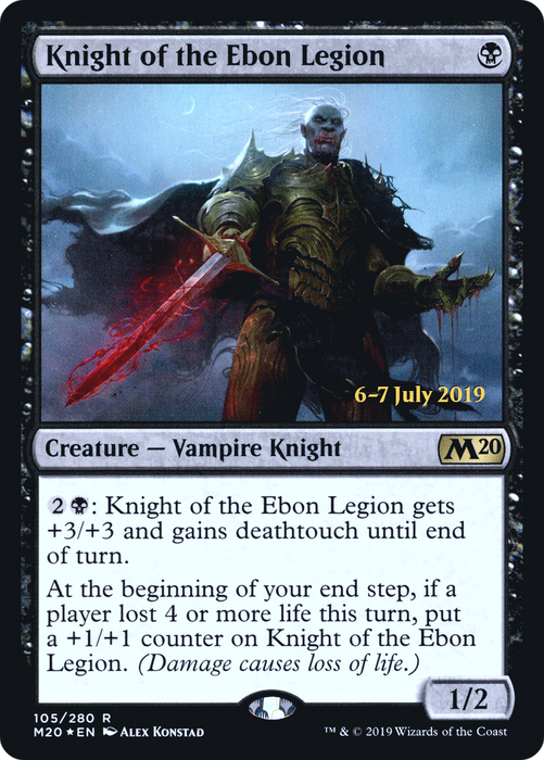 Knight of the Ebon Legion (PRE-105S) - rare - Foil