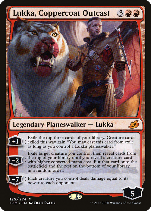 Lukka, Coppercoat Outcast (IKO-125) - mythic - Foil