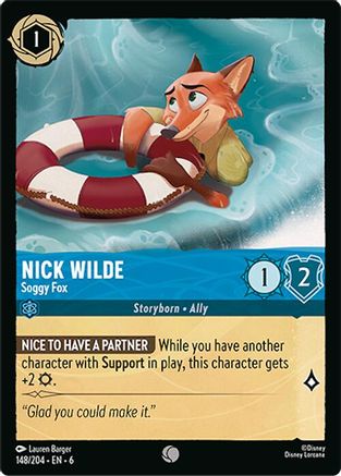 Nick Wilde - Soggy Fox (148/204) - Common