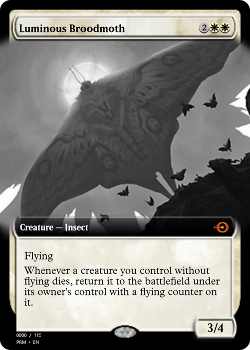 Luminous Broodmoth (PRM-80871) - mythic - Foil