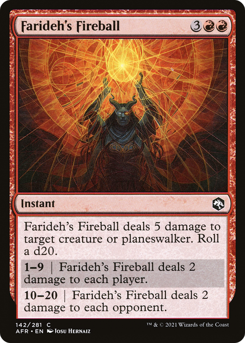 Farideh's Fireball (AFR-142) - common - Foil