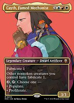 Cayth, Famed Mechanist (M3C-010) - mythic (Borderless) - Foil