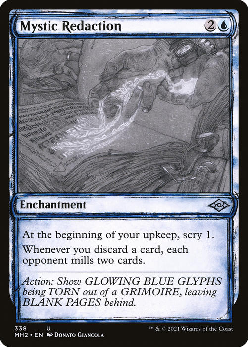 Mystic Redaction (MH2-338) - uncommon: (Showcase) - Foil