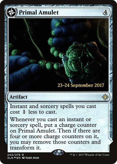 Primal Amulet // Primal Wellspring (PRE-243S) - rare: (compasslanddfc) - Foil