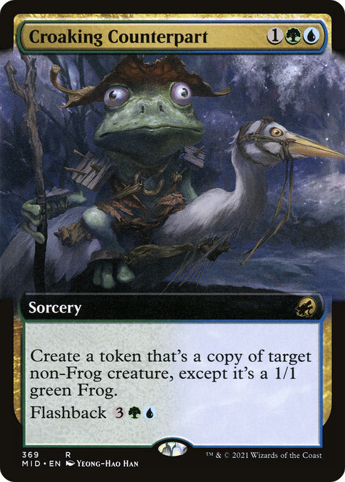 Croaking Counterpart (MID-369) - rare: (Extended Art)