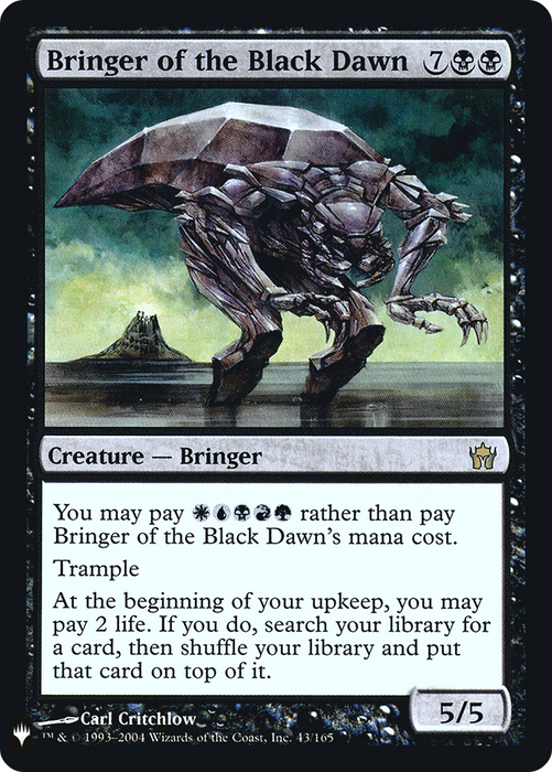 Bringer of the Black Dawn (LIST-5DN-43) - rare - Foil