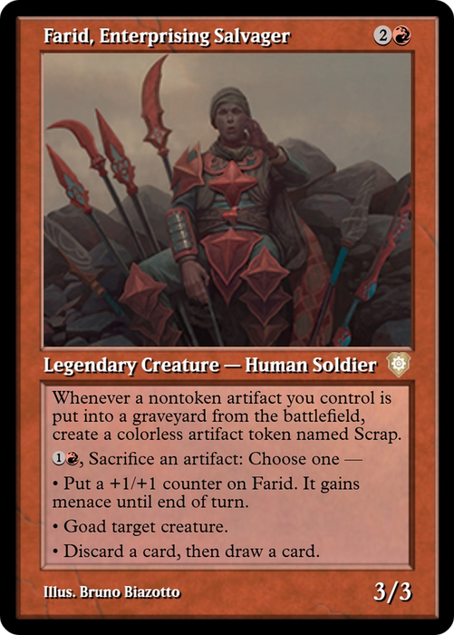 Farid, Enterprising Salvager (PRM-105730) - rare - Foil