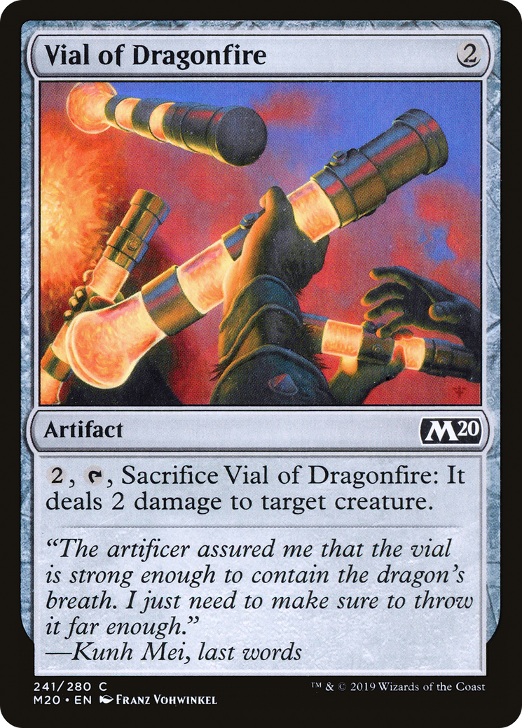 Vial of Dragonfire (M20-241) - common - Foil