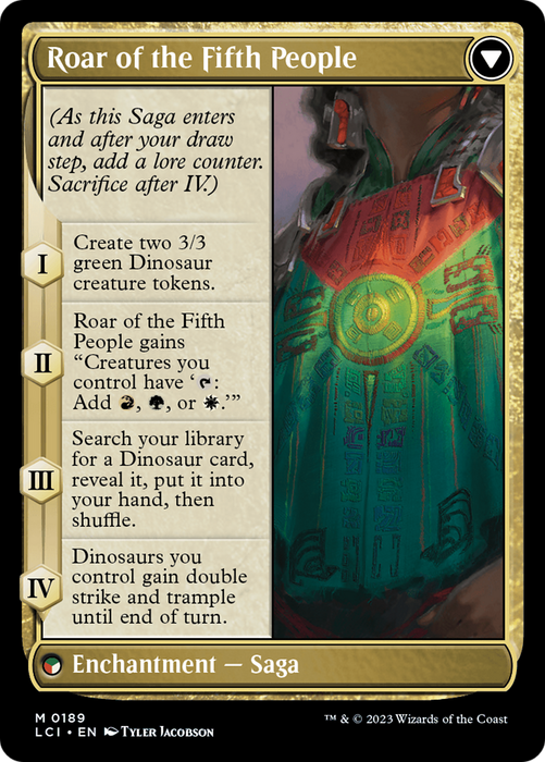 Huatli, Poet of Unity // Roar of the Fifth People (LCI-189) - mythic