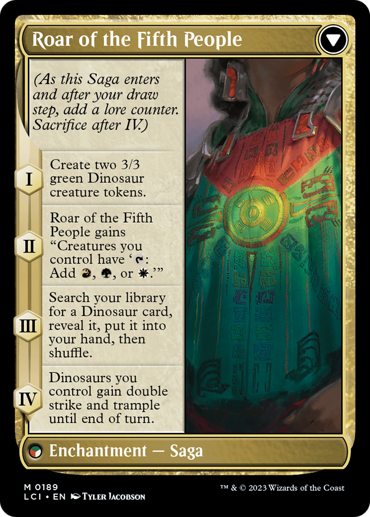 Huatli, Poet of Unity // Roar of the Fifth People (LCI-189) - mythic - Foil