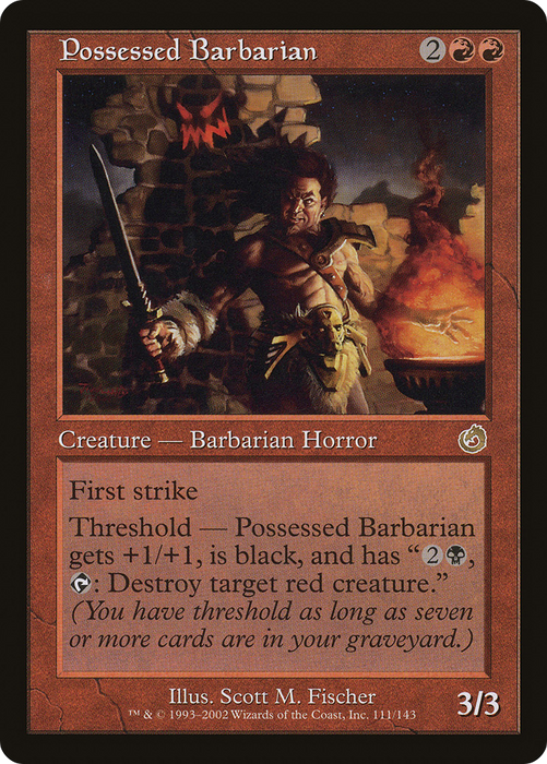 Possessed Barbarian (TOR-111) - rare