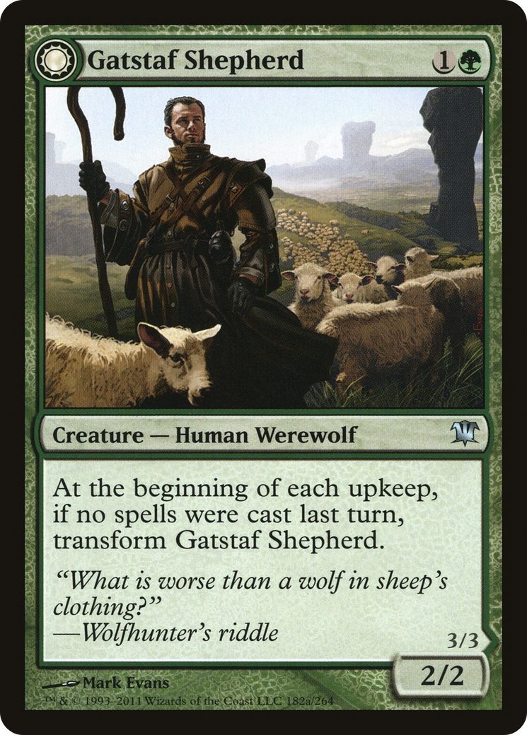 Gatstaf Shepherd // Gatstaf Howler (ISD-182) - uncommon: (Double Faced Transform) - Foil